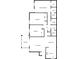 Detailed floor plan featuring primary bedroom, bedrooms, bathrooms, living room, kitchen, sunroom, laundry and dining area at 501 Vicksburg Pl, Atlanta, GA 30350