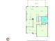 First floor layout showing living room, kitchen, dining, and garage at 521 Andes Ln, Canton, GA 30114