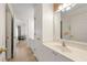 Bright bathroom with white cabinetry, fresh decor, and a modern sink at 1691 Holcomb Lake Rd, Marietta, GA 30062