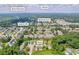 Aerial view of Lawrenceville, GA, with views of Stone Mountain, Atlanta, and Bethesda Park near Huff Dr SW at 176 Oak Green Dr, Lawrenceville, GA 30044