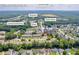 Aerial view of the community near Lawrenceville Hwy, Walmart, and Yellow River in Lawrenceville, GA at 176 Oak Green Dr, Lawrenceville, GA 30044