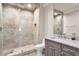 The primary bathroom features a large walk-in shower, granite vanity, and modern fixtures at 4317 Oglethorpe Nw Loop, Acworth, GA 30101