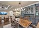 Open concept dining area with custom cabinetry seamlessly connects to a spacious living area at 4317 Oglethorpe Nw Loop, Acworth, GA 30101
