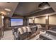Enjoy movies in your own home theater with reclining seats, custom cabinets, and a large projector screen at 4317 Oglethorpe Nw Loop, Acworth, GA 30101