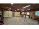 Large garage interior with storage, offering ample space for vehicles, equipment, and organization at 3122 Harmony Rd, Temple, GA 30179