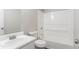 Bathroom featuring a shower-tub combo and vanity sink at 45 Kelsey Way, Palmetto, GA 30268