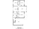 Detailed floor plan showcasing the layout of the home, including bedroom, bathroom, living room, and kitchen dimensions at 45 Kelsey Way, Palmetto, GA 30268