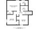 Third story floor plan displaying main bedroom with bathrooms and walk-in closet at 8670 Brandon Hill Ln, Jonesboro, GA 30238