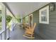 Relax on the covered porch with classic rocking chairs, offering serene outdoor living space at 220 Gamble Dr, Carrollton, GA 30116