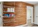 Organized pantry featuring cedar walls, and wire shelving for convenient storage of household items at 4435 Pemberton Cv, Johns Creek, GA 30022