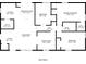 Detailed floor plan showcases the layout of this home's bedrooms, kitchen, and living spaces at 4748 Carson Sw Pass, Atlanta, GA 30331