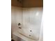 Clean bathroom showcasing a tub/shower combo with sleek fixtures at 301 Brookview Dr, Riverdale, GA 30274
