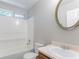 Bathroom with a vanity and shower and tub combo at 4968 Windsor Downs Ln, Decatur, GA 30035