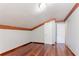 Bonus room with wooden trim and hardwood floors at 4968 Windsor Downs Ln, Decatur, GA 30035