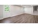 Spacious finished basement area with door to outside and closet for extra storage at 2880 Brett Nw Cir, Acworth, GA 30101