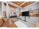 A stylish living room with an open floor plan and modern rustic decor at 650 Glen Iris Ne Dr # 26, Atlanta, GA 30308