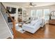 Bright and inviting living room with modern decor and a fireplace at 730 Midway Ave, Canton, GA 30114