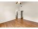 Large bedroom with hardwood flooring, ceiling fan, and ensuite at 2539 Sagebrush Trl, Buford, GA 30519