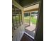 View from inside the home looking out to the covered front porch at 312 N Briar Rdg, Woodstock, GA 30189