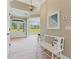 Elegant foyer with bench seating and views of the home's exterior at 6685 Driskell Rd, Cumming, GA 30041