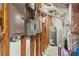 Utility components in a utility room with exposed framing at 6685 Driskell Rd, Cumming, GA 30041