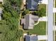 A bird's eye view showcases the home's roof, driveway, and landscaping at 964 Natural Brook Trl, Lawrenceville, GA 30045