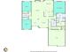 Detailed floor plan showing the layout of the bedrooms, bathrooms, kitchen, and living spaces at 964 Natural Brook Trl, Lawrenceville, GA 30045