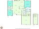 Full-home floor plan showcasing the layout of the first floor, garage, and attic at 964 Natural Brook Trl, Lawrenceville, GA 30045