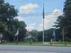 Town square park with flags, gazebo, and walking paths at 200 Chaparral Trce, Tyrone, GA 30290