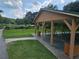 Spacious picnic shelter with tables for gatherings, surrounded by lush greenery and serene views at 200 Chaparral Trce, Tyrone, GA 30290
