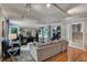 Comfortable living room showcases stylish decor, hardwood floors and natural light at 1530 Niskey Lake Sw Trl, Atlanta, GA 30331