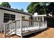 Wide wooden back deck with access to screened-in porch and backyard at 5974 Sw Four Winds Sw Dr, Lilburn, GA 30047
