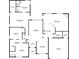 Detailed floor plan showcasing the layout of the bedrooms, living spaces, and bathrooms at 499 Running Doe Ct, Suwanee, GA 30024