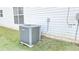 A Goodman brand HVAC unit installed on the side of the house against a grassy patch at 2233 Hansford Pass, Buford, GA 30519