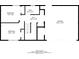 First floor layout features bedrooms, hall, bathroom and garage at 5033 Kens Ct, Stockbridge, GA 30281