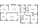 Detailed floor plan showcasing the layout of the main level with measurements at 4581 Newcastle Cir, Lithonia, GA 30038