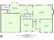 Detailed floor plan showcasing layout of first floor, including kitchen and living spaces at 2031 Greyfield Nw Dr, Kennesaw, GA 30152