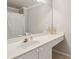 This bathroom has lots of counterspace, an extended vanity area and neutral paint at 2713 Misty Rock Cv, Dacula, GA 30019