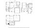 A combination of three floor plans detailing the layout of each floor of the home at 2713 Misty Rock Cv, Dacula, GA 30019