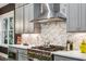 Close-up of a professional-grade kitchen with stainless steel appliances at 1821 Huntington Hills Nw Ln, Atlanta, GA 30309