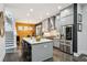 Modern kitchen featuring stainless steel appliances and a large center island at 1821 Huntington Hills Nw Ln, Atlanta, GA 30309