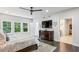 Spacious main bedroom with large windows and a walk-in closet at 1821 Huntington Hills Nw Ln, Atlanta, GA 30309