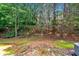 Spacious backyard showcasing lots of trees and an enclosed wooden fence at 4349 Kousa Rd # 4, Austell, GA 30106