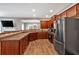 Modern kitchen featuring stainless steel appliances, wooden cabinets, and sleek countertops at 4349 Kousa Rd # 4, Austell, GA 30106