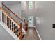 View of staircase featuring wood and white finishes, and high ceilings at 4349 Kousa Rd # 4, Austell, GA 30106