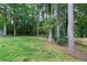 Expansive backyard with ample green space and perimeter fence at 1959 Audubon Ne Dr, Atlanta, GA 30329