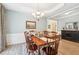 Elegant dining room with hardwood floors, chandelier, and stylish decor at 3804 Tattenhall Drive Dr, Cumming, GA 30040