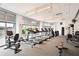 Well-equipped gym featuring treadmills, weights, and fitness equipment at 950 W Peachtree Nw St # 812, Atlanta, GA 30309