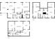 Detailed floorplan showcasing three floors of the home layout, including living spaces and bedrooms at 9805 Buice Rd, Alpharetta, GA 30022