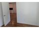 Bedroom with view to kitchen and hardwood floors at 1092 Hillcrest Se Dr, Atlanta, GA 30316